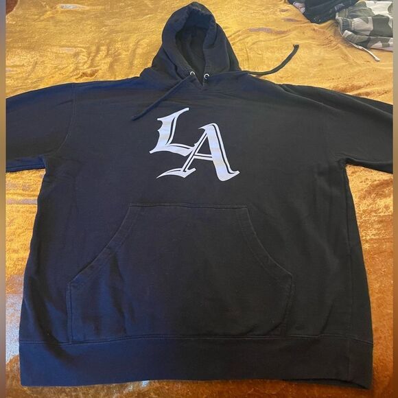 Los Angeles Clippers Graphic XL Black Pullover Hoodie Hooded Sweatshirt - Picture 3 of 3